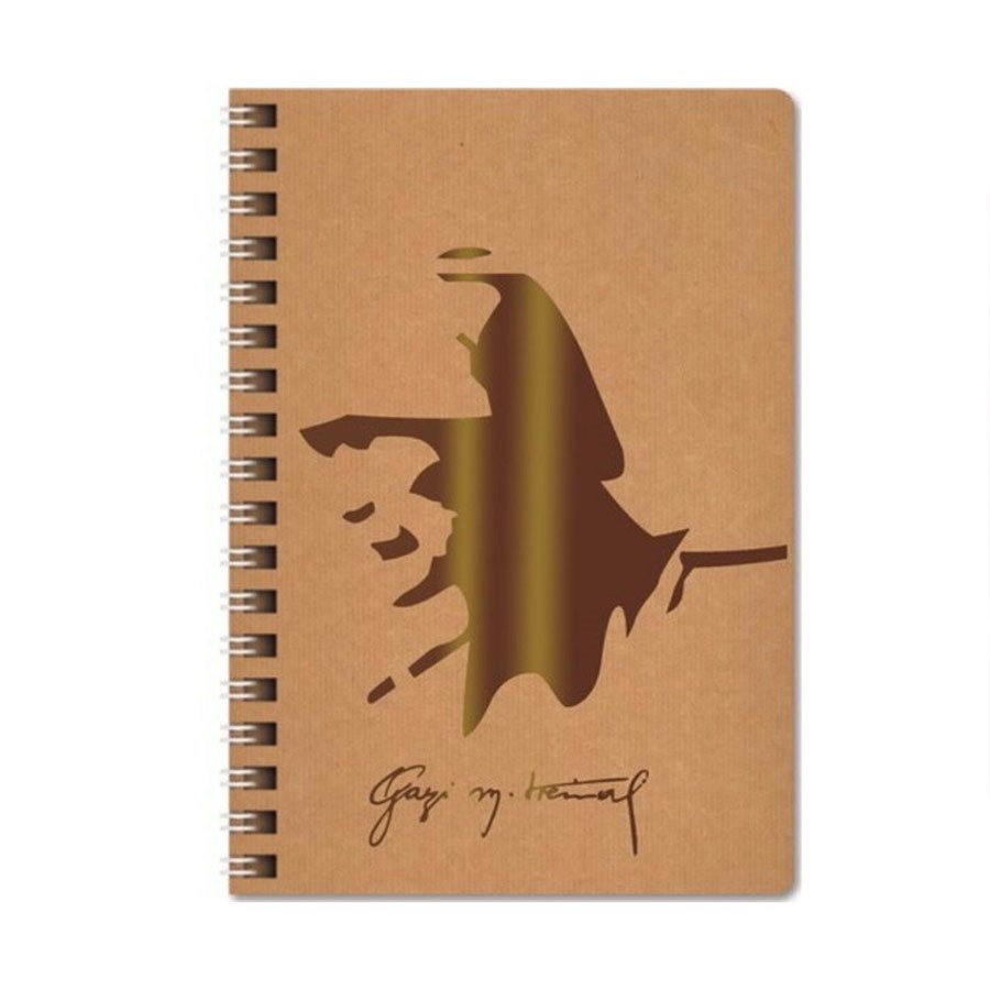 Funky Sert Kapak Atatürk 100 Yaprak Kareli Defter 