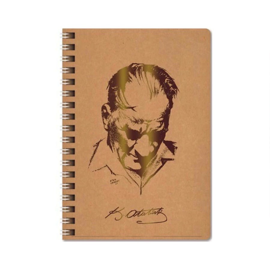 Funky Sert Kapak Atatürk 100 Yaprak Kareli Defter 