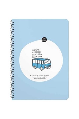 Hisli Şeyler A4 80Yp.Çiz.Spr.Stickerli Defter - Di