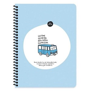 Hisli Şeyler 16,5*22,5 80Yp.Çiz.Stickerli Defter