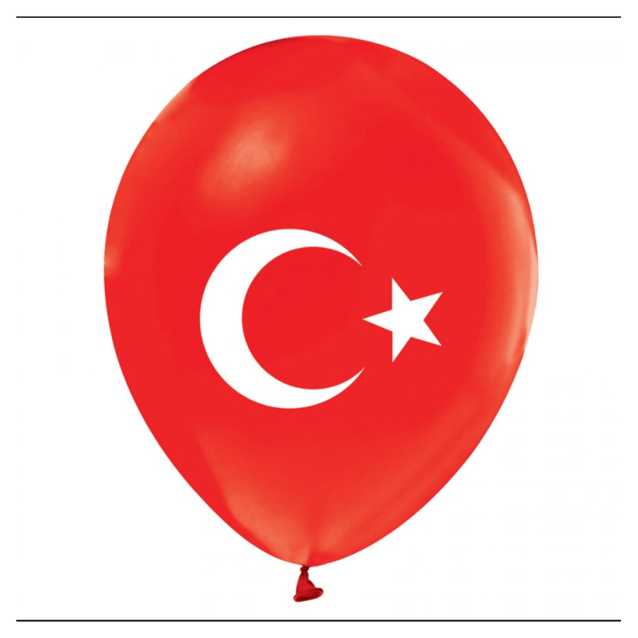 Çift Taraflı Bayraklı Balon 