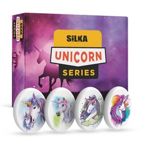 Silka Unicorn Desenli Elips Şekilli Silgi