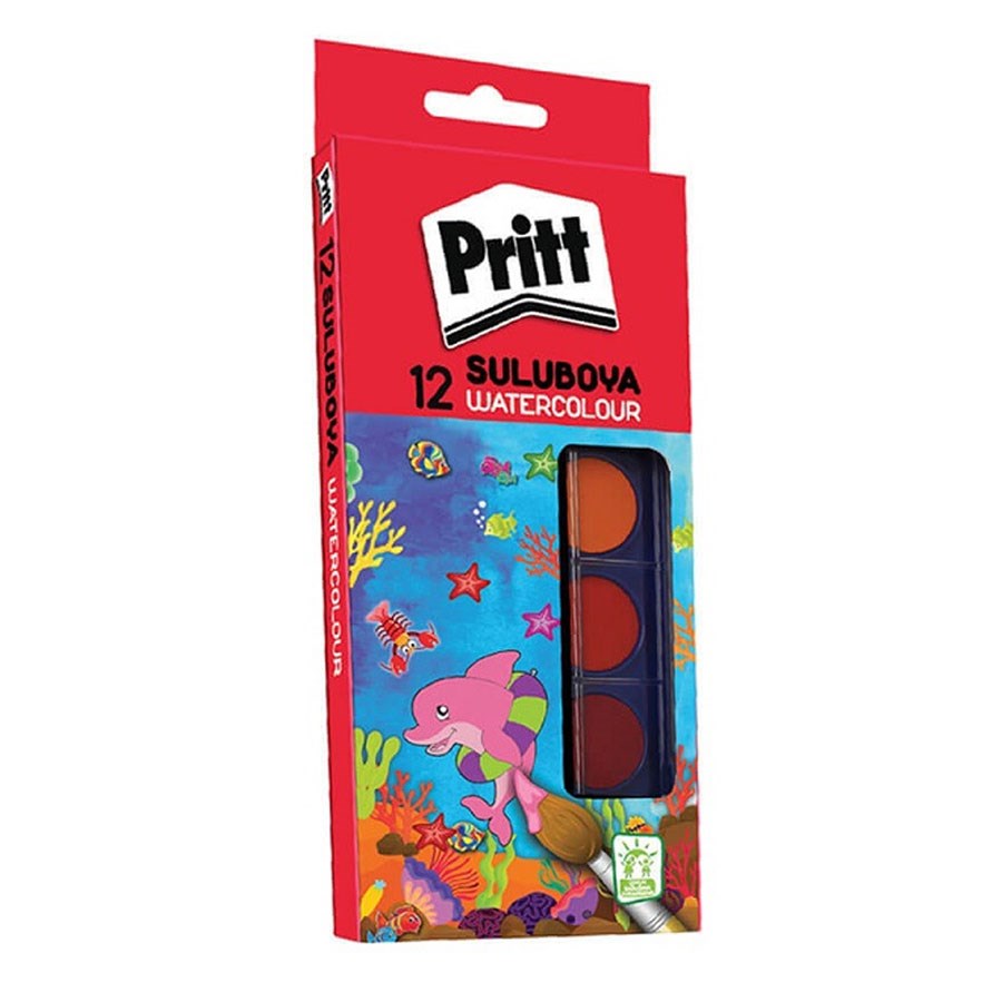 Pritt Büyük Boy Suluboya 12 Renk 