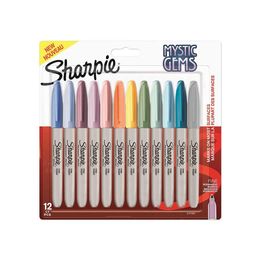 Sharpie Fine Permanent Markör Mystic Gems 12Li 