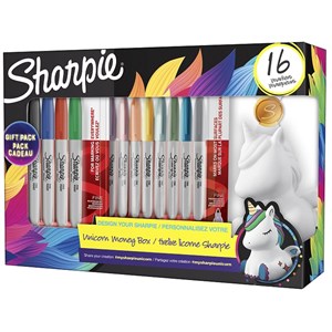 Sharpie Fine Markör Kumbara Hediyeli 16 Lı Set