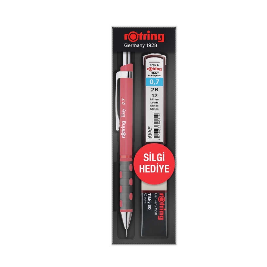 Rotring Tikky Versatil Okul Seti 0.7 Gül Kurusu 