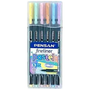 Pensan Fineliner 6 Lı Pastel Kalem