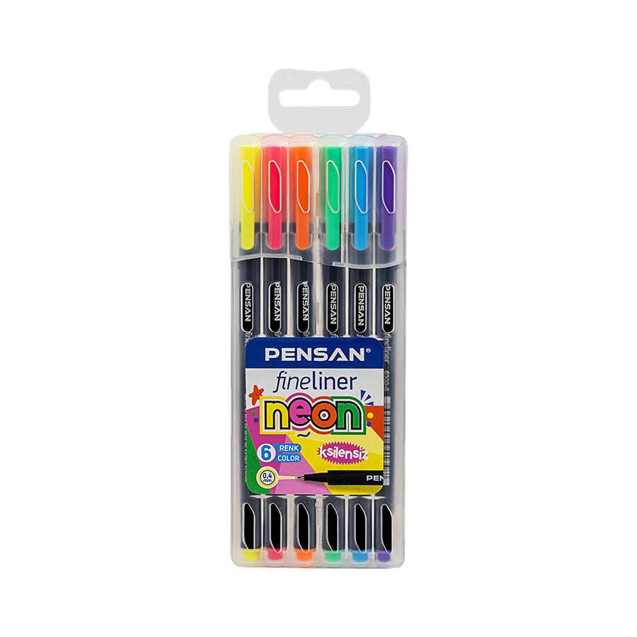 Pensan Fineliner 6 Lı Neon Kalem 