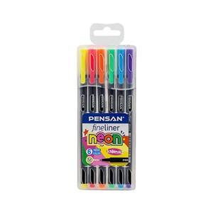 Pensan Fineliner 6 Lı Neon Kalem