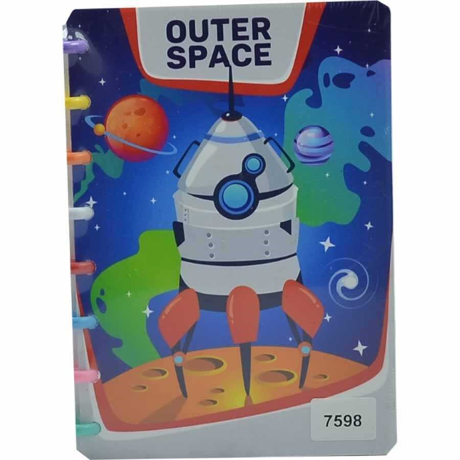 Taros Color Outer Space Renkli Halkalı A5 Defter 