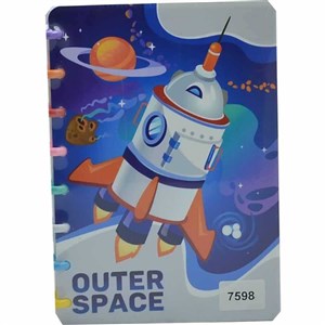 Taros Color Outer Space Renkli Halkalı A5 Defter