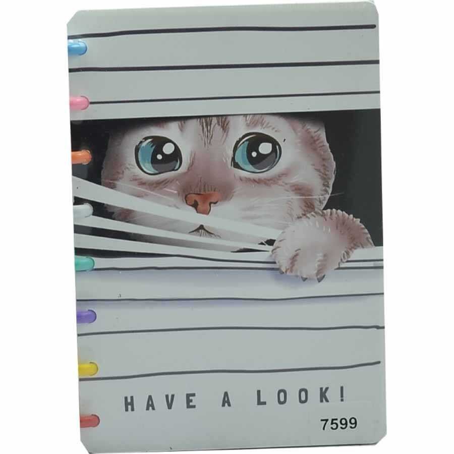 Taros Unick Color Cats Renkli Halkalı A5 Defter 