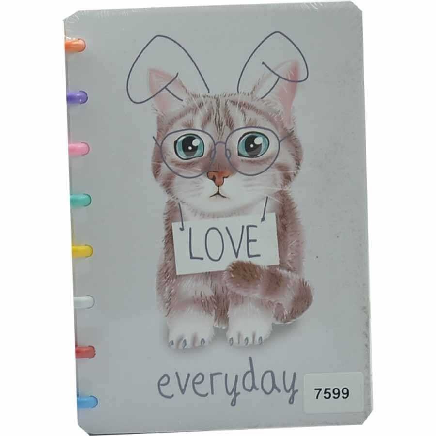 Taros Unick Color Cats Renkli Halkalı A5 Defter 