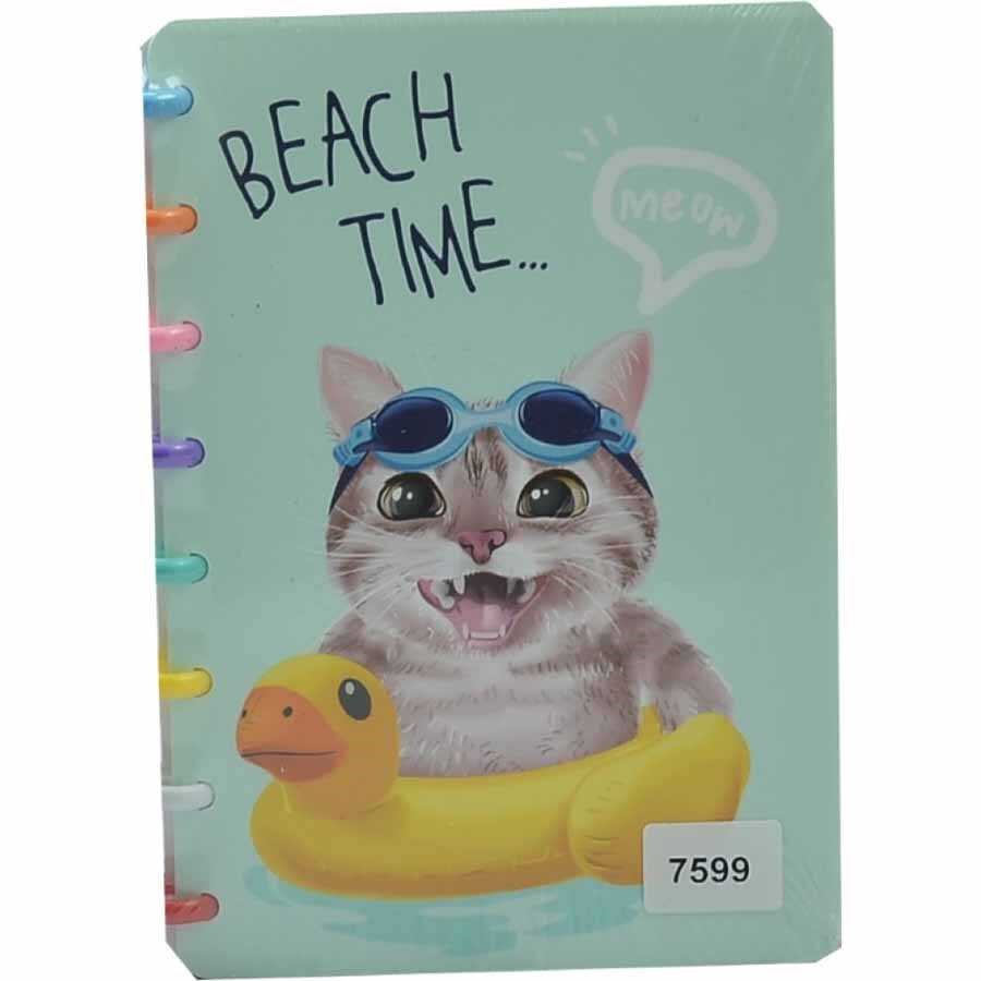 Taros Unick Color Cats Renkli Halkalı A5 Defter 