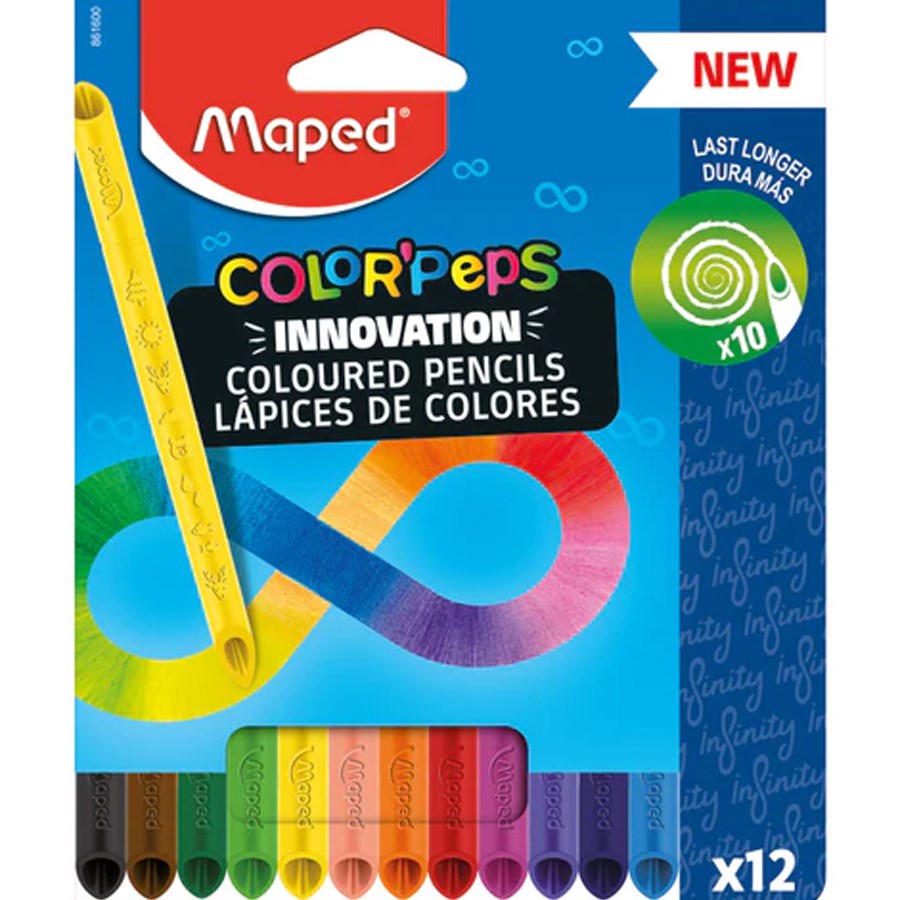 Maped Colorpeps Infinity Kuru Boya 12 Renk 