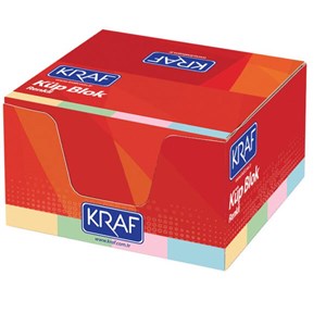 Kraf Küp Blok Renkli 8x8 Cm