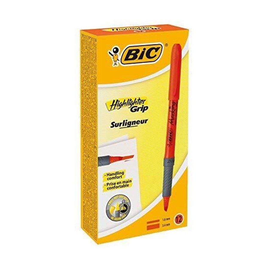 Bic Brite Liner Grip Fosforlu Kalem Turuncu 