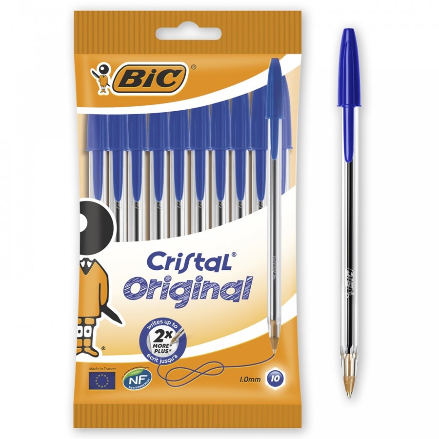 Bic Cristal Medium Tükenmez Kalem Mavi 10lu 