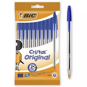 Bic Cristal Medium Tükenmez Kalem Mavi 10lu