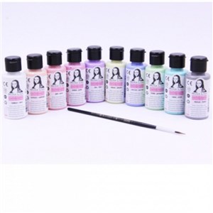 Mona Lisa Akrilik 10 Chalk x 40 ml + Fırça Set