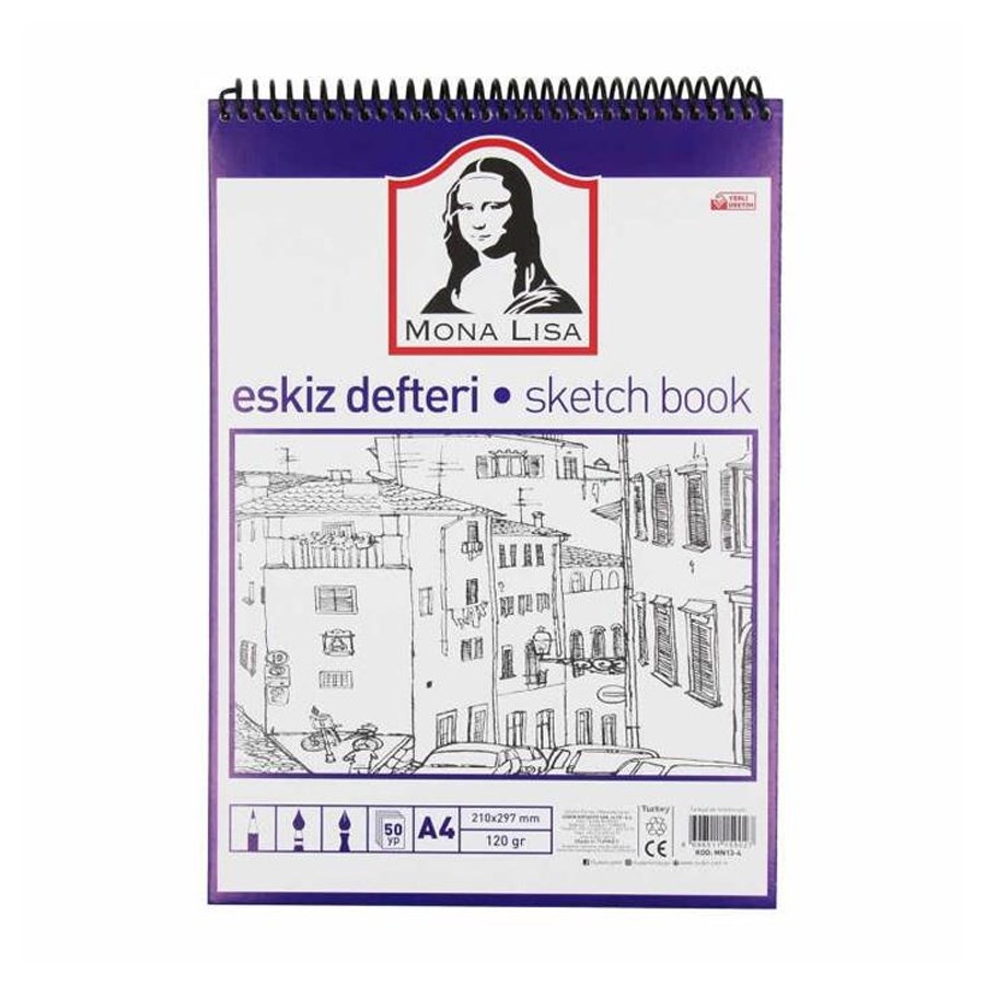 Sudor Monalisa Eskiz Defter A4 120 Gr 50 Yp 