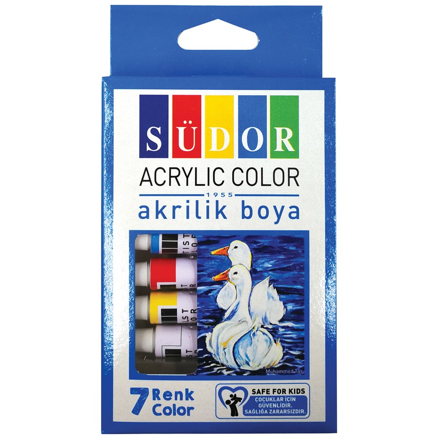 Südor Akrilik Boya Set Tüp 7x9 ML 