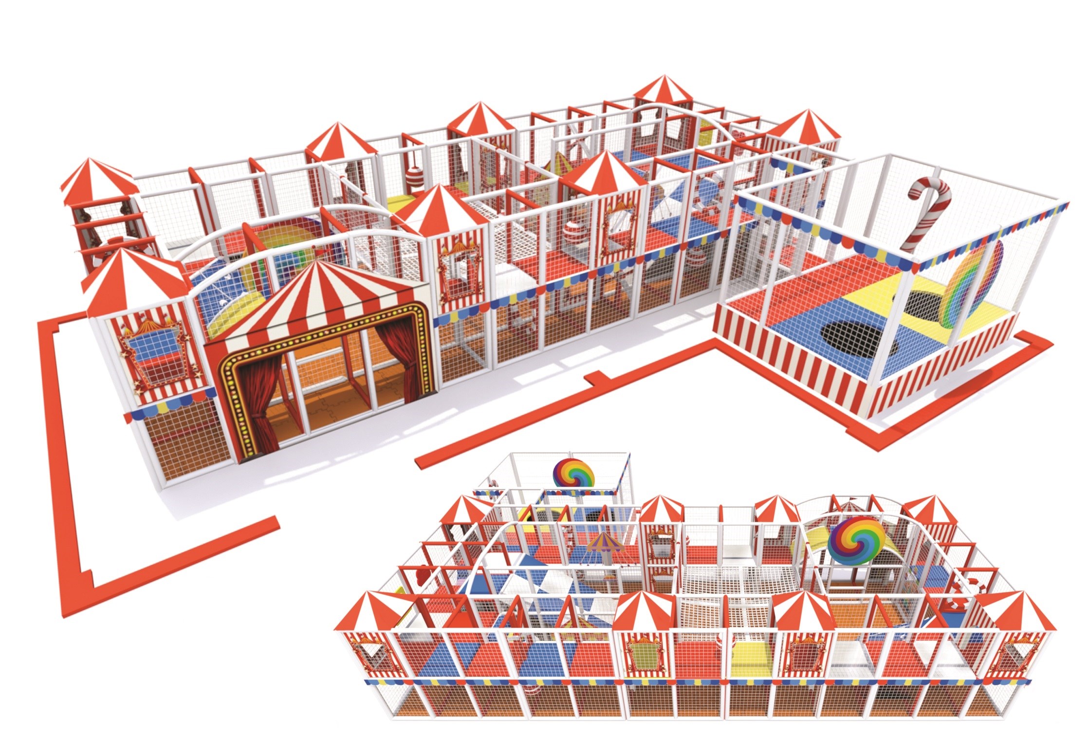 Bebeji Büyük Karnaval Soft Play 1300x900x250 