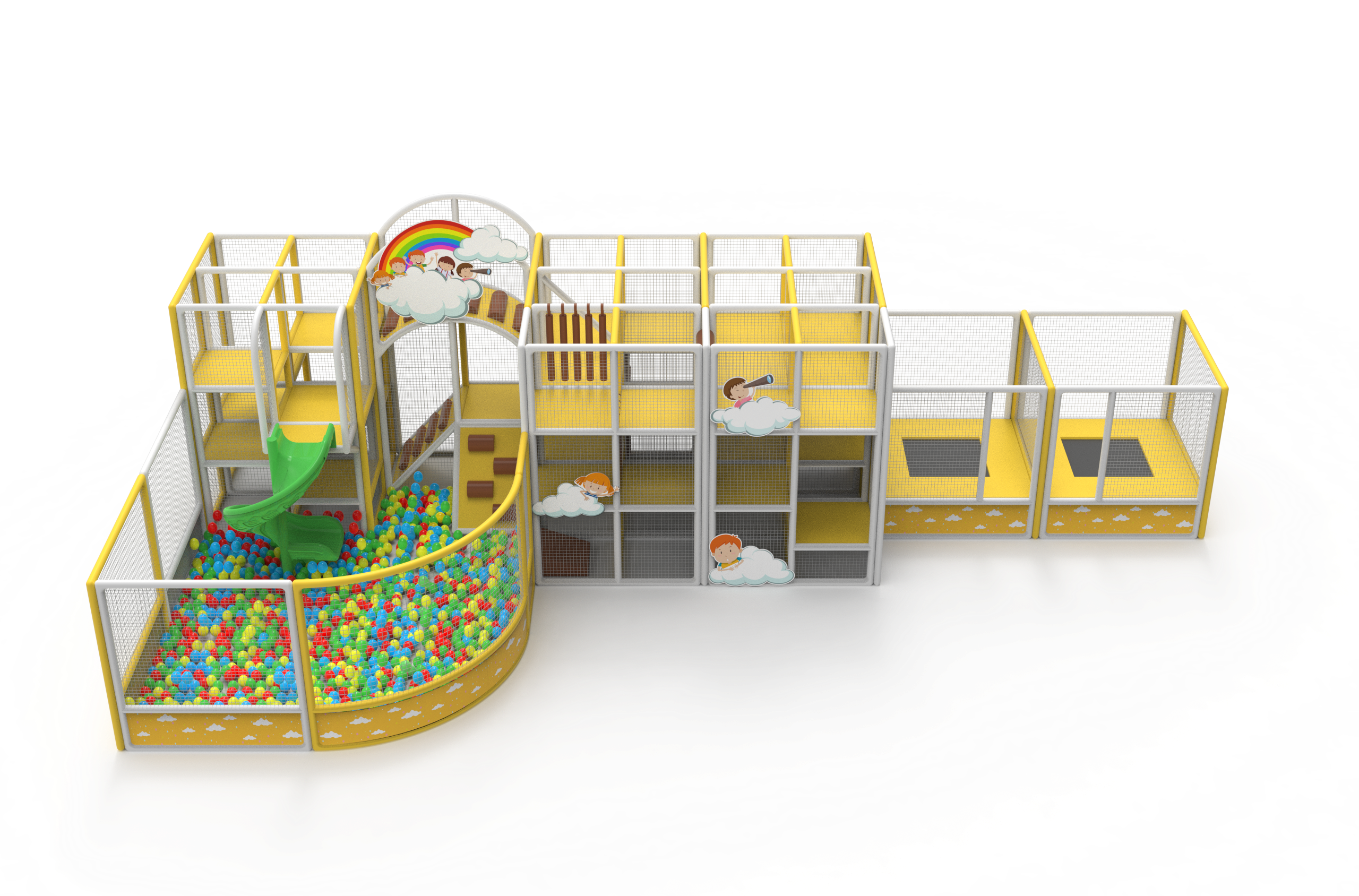 Bebeji Kale Temalı Soft Play 1160x585x360 