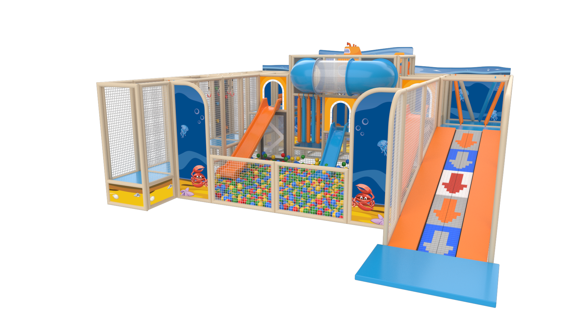 Bebeji Su Altı Macerası Soft Play 794x335x740 