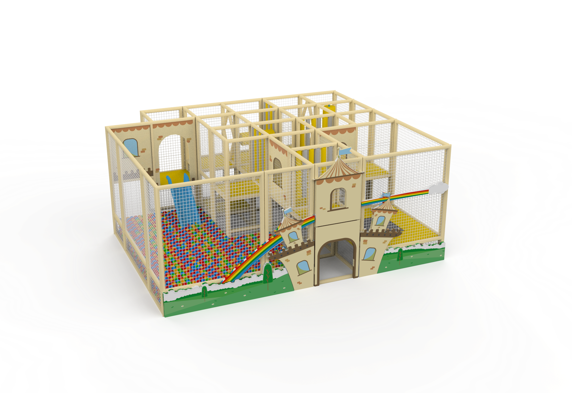 Bebeji Masal Şato Soft Play 480X600X250h 